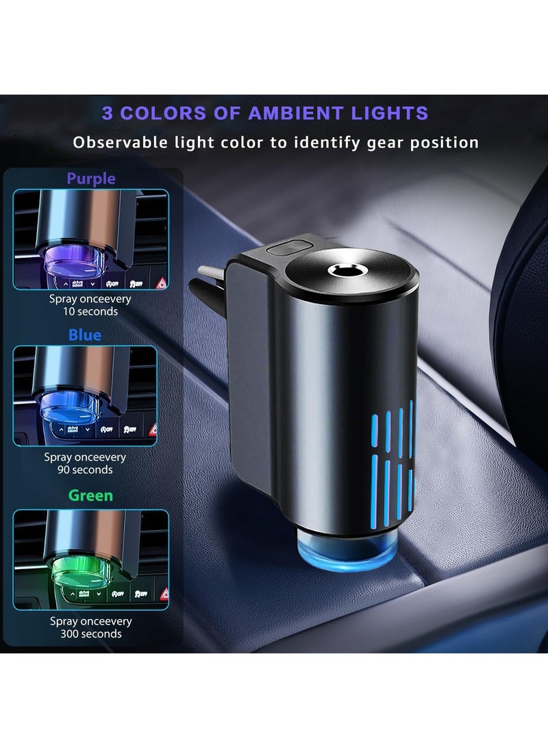 OHAHO Intelligent Car Air Freshener Diffuser 3 Adjustable Modes Adjustable Aroma Diffuser Rechargeable Intelligent Car Aroma Diffuser with 3 Exclusive 10ml Fragrances Auto On/Off Air Diffuser for Car - Image 4