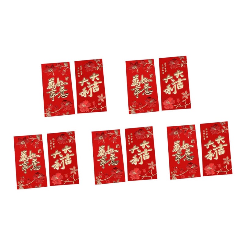 Red Envelopes 20pcs Dual Color Chinese New Year Money Packets for Wedding Birthday and Special Occasions - Image 2