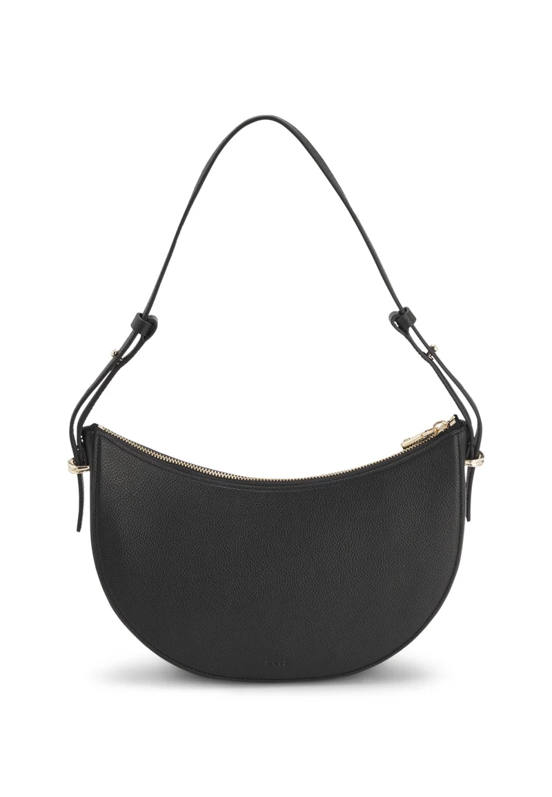 BOSS Leather shoulder bag with Double B monogram