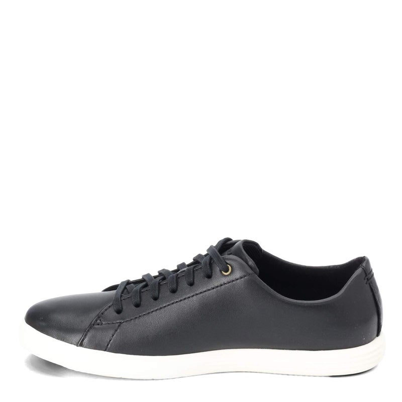 COLE HAAN حذاء كول هان للرجال غراند كروس كورت II، أسود جلد/أبيض، 7 عريض - Image 5