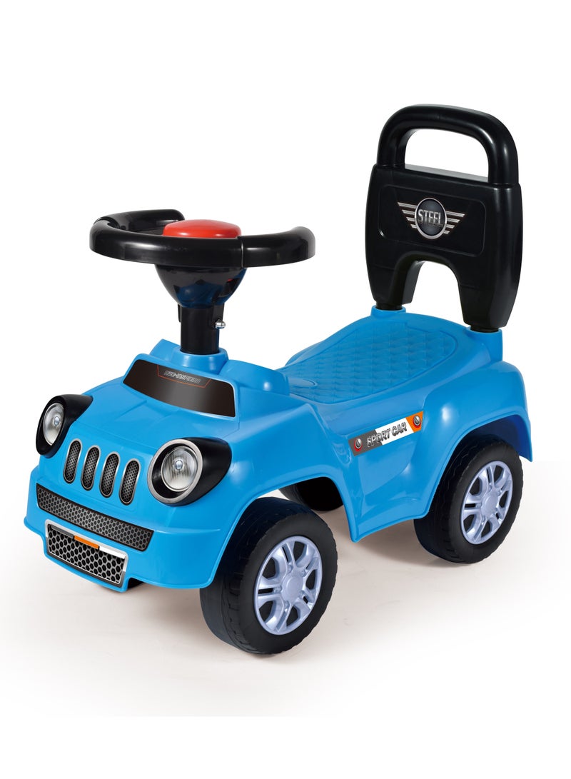 كونكسينج سيارة اطفال ركوب بالدف تحتوي على بوق بالمقود ومسند للظهر - Image 5