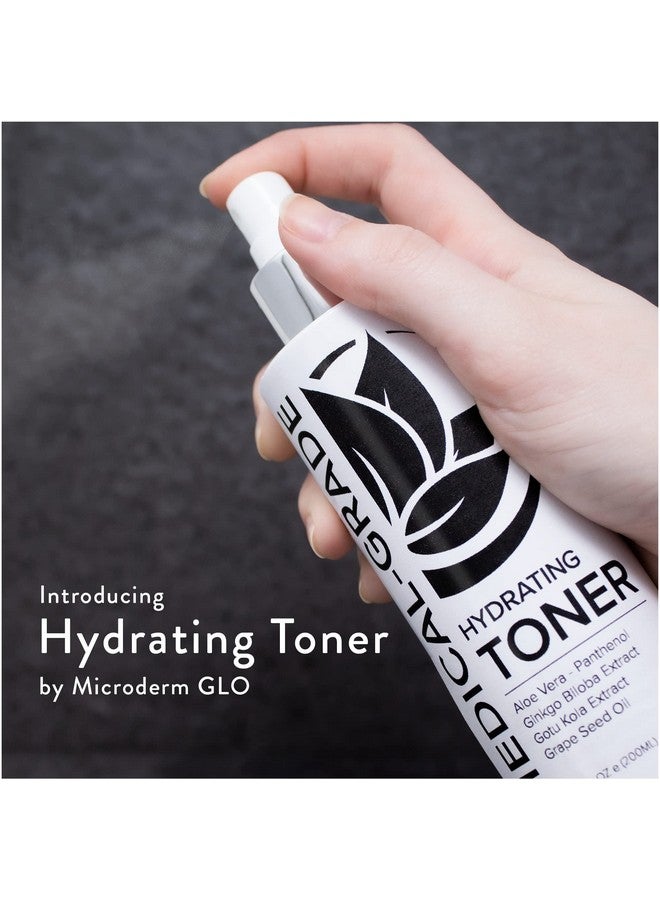 Microderm GLO Active Hydrating Toner Antiaging Replenishing Advanced Face Moisturizer With Vitamins A C E & Natural Botanicals To Promote Skin Balance & Collagen Production 6.7 Fl Oz - Image 2