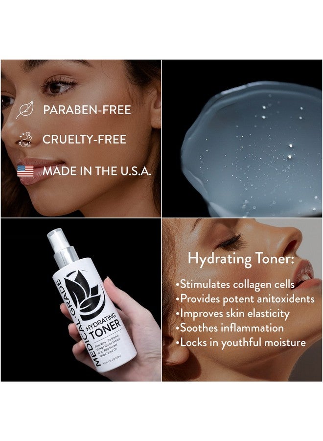Microderm GLO Active Hydrating Toner Antiaging Replenishing Advanced Face Moisturizer With Vitamins A C E & Natural Botanicals To Promote Skin Balance & Collagen Production 6.7 Fl Oz - Image 4
