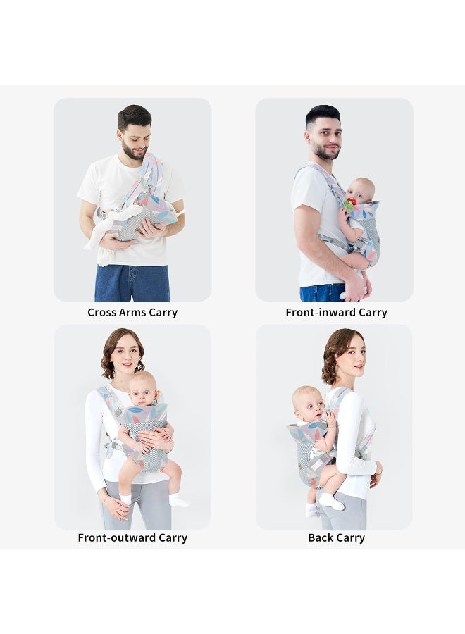 Ocanoiy Baby Carrier Wrap, Ergonomic Front Carrier for Baby Infant Carrier All Carry Position Front and Back Face-in Face-Out Holder Baby Kangaroo Carrier for Toddler  - Image 4