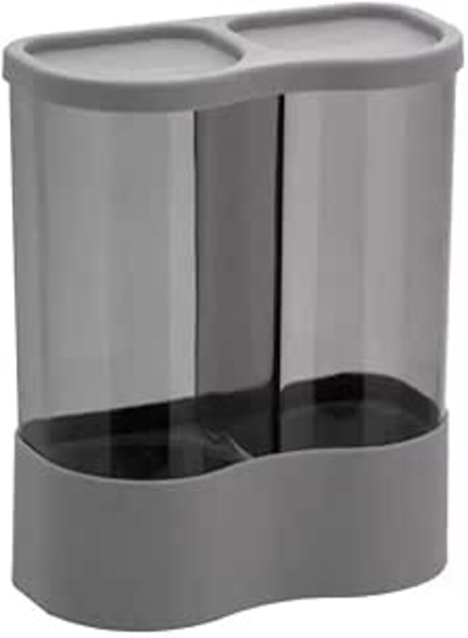 Spaceshoop Cup Dispenser Cup Holder Automatic Cup Dispenser Water Water Cup Plastic Holder Punch-Free Placement Shelf Cup Carriers Stands (grey)