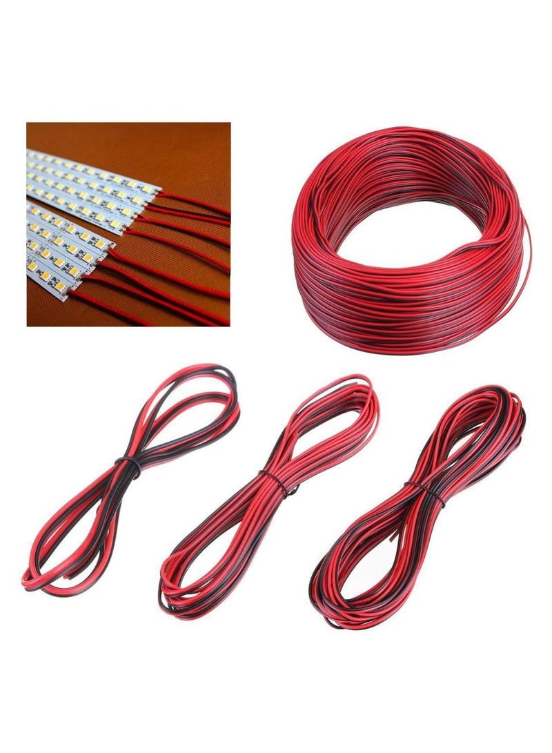 Qusai Trading LLC - 2PIN Electrical Extension Cable Wire, 20M Black & Red for LED Strips, Low Voltage, Flexible PVC Insulated Wire for DC Power, Automotive, and DIY Electronics  - Image 2