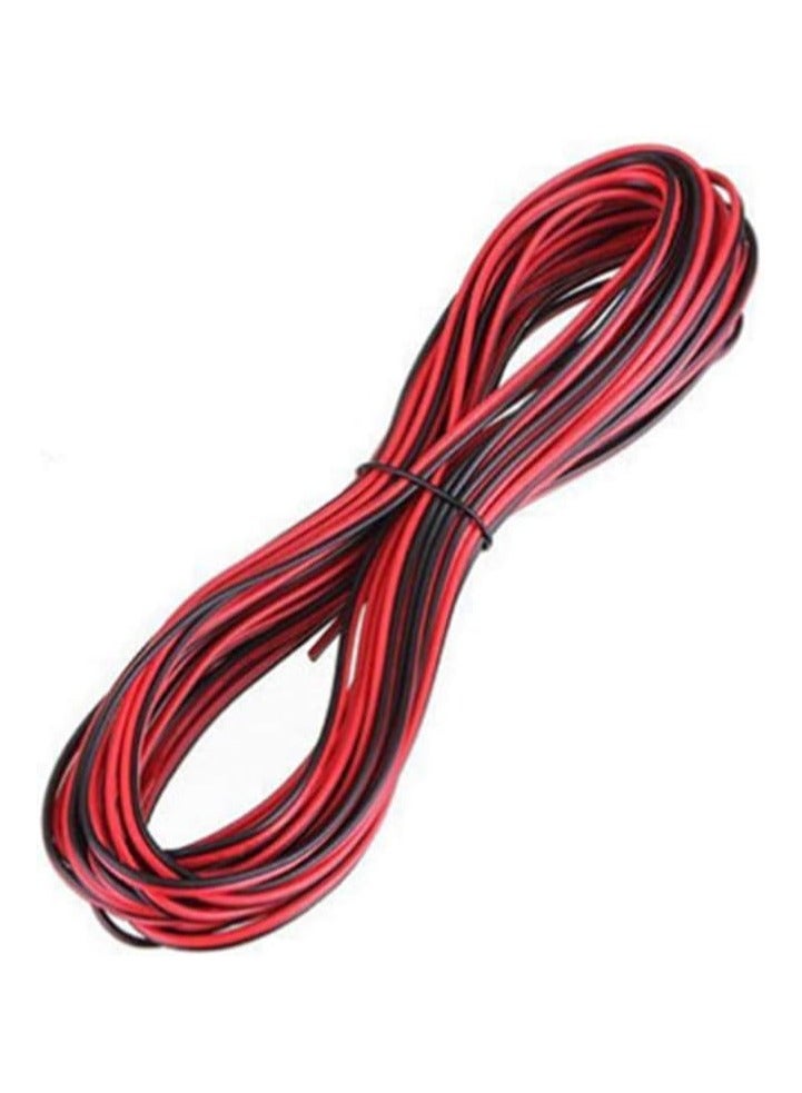 Qusai Trading LLC - 2PIN Electrical Extension Cable Wire, 20M Black & Red for LED Strips, Low Voltage, Flexible PVC Insulated Wire for DC Power, Automotive, and DIY Electronics  - Image 3