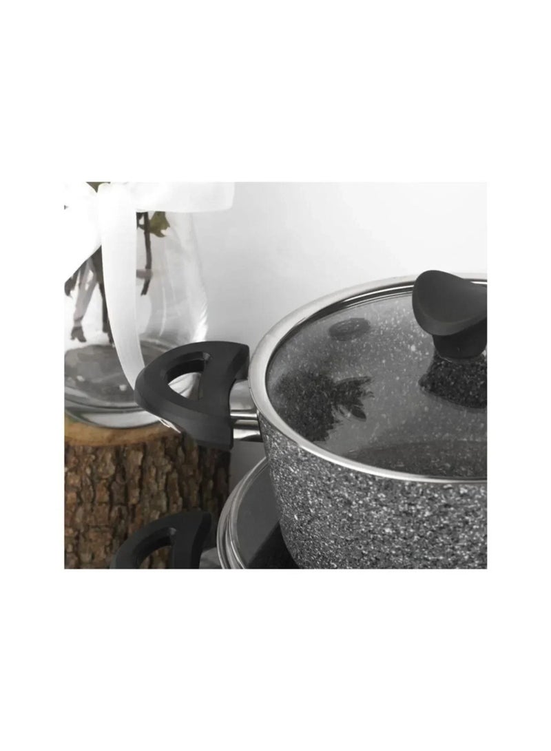 TAC Taç 7-Piece Granite Cookware Set – Made in Turkey - Image 2