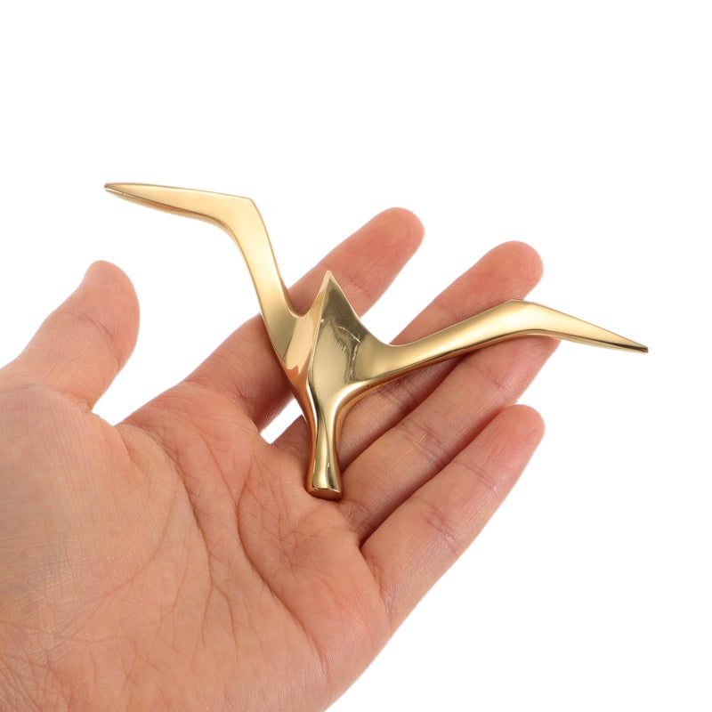 Brass Seagull Cabinet Pull Handle Vintage Kitchen Drawer Pulls Single Hole 117x56x26mm - Image 5