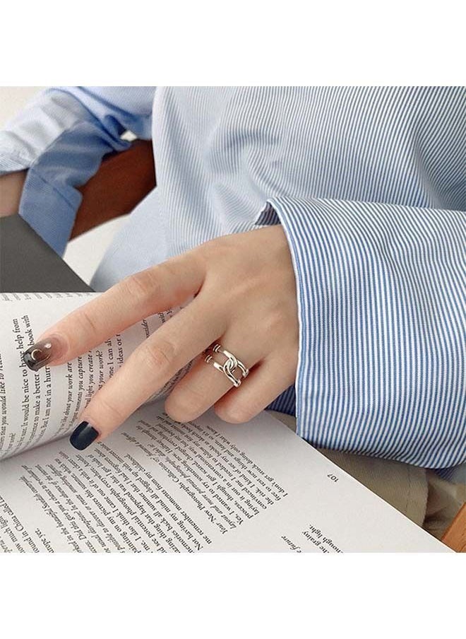 NIBEMINENT Adjustable Knuckle Open Rings  - Image 3