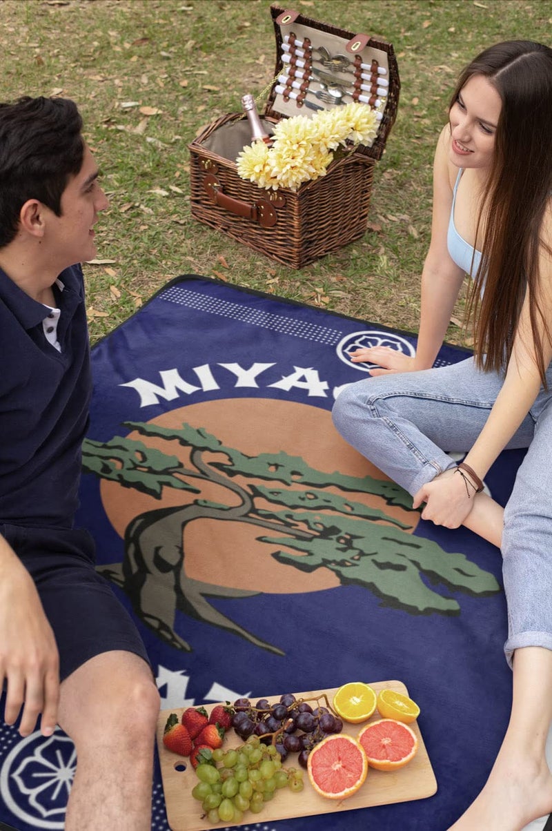 Surreal Entertainmen Surreal Entertainment Cobra Kai Miyagi-Do Karate Dojo Logo 46"" x 60"" Fleece Blanket Plush Throw - Image 3