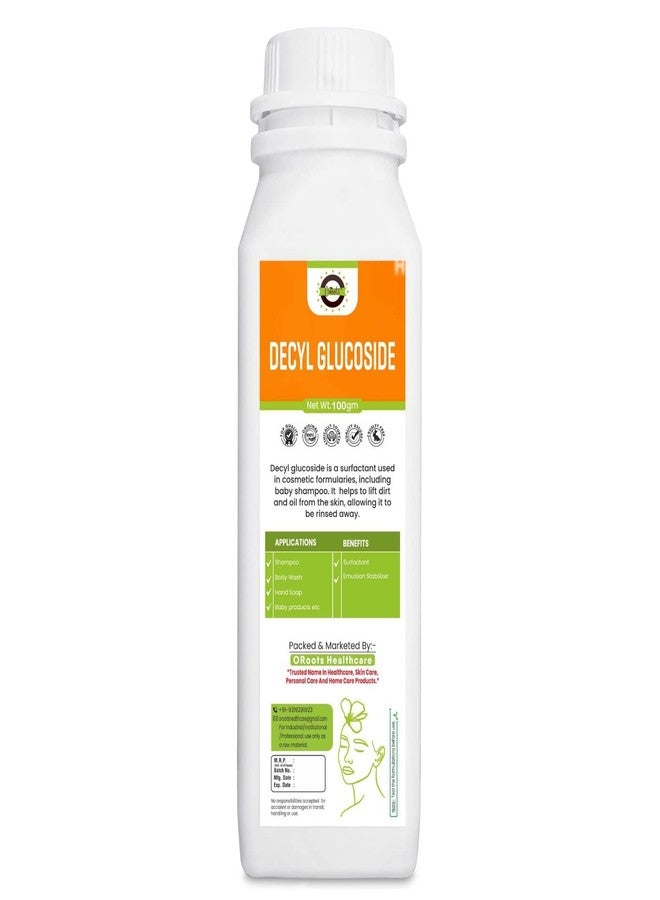 OROOTS DECYL GLUCOSIDE (100gm) for shampoo, body wash, hand soap, baby products etc. - Image 1