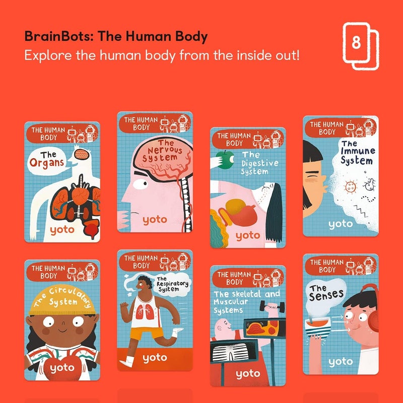 YOTO BrainBots: The Human Body - 8 Kids Educational Audio Cards for Ages 6+ - Image 1