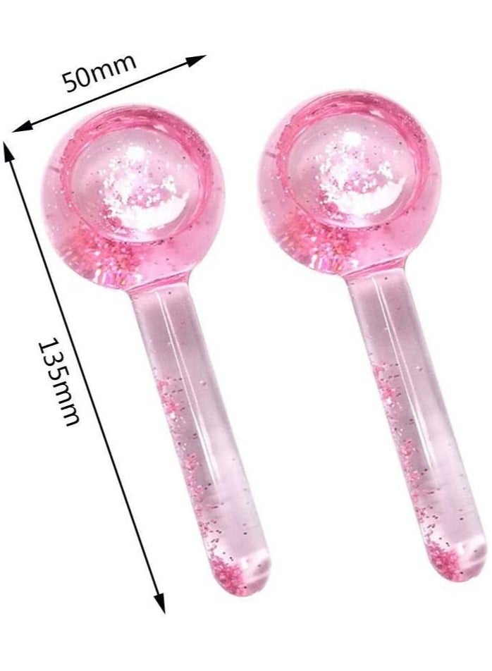 ORiTi 2PCS Ice Globes for Facials, Cooling Face Roller, Facial Massage Tools for Daily Skincare, Tightens Skin, Reduce Puffiness and Dark Circles - Image 2
