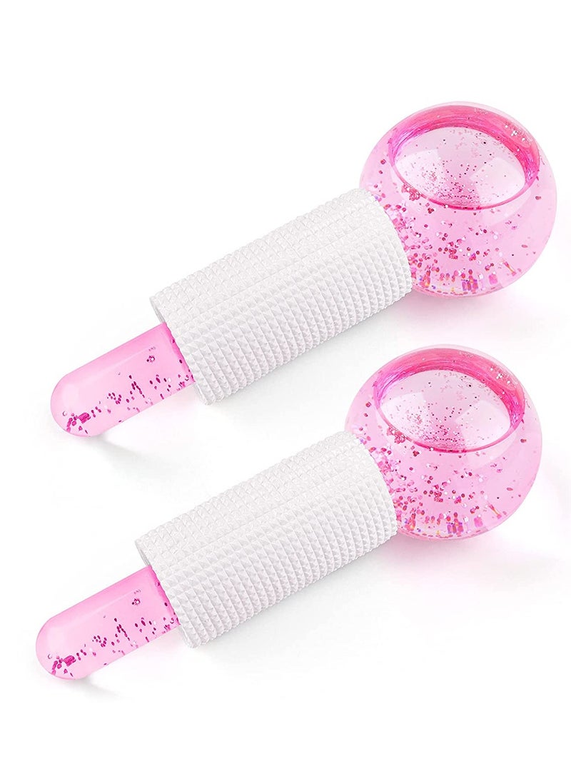 ORiTi 2PCS Ice Globes for Facials, Cooling Face Roller, Facial Massage Tools for Daily Skincare, Tightens Skin, Reduce Puffiness and Dark Circles - Image 1