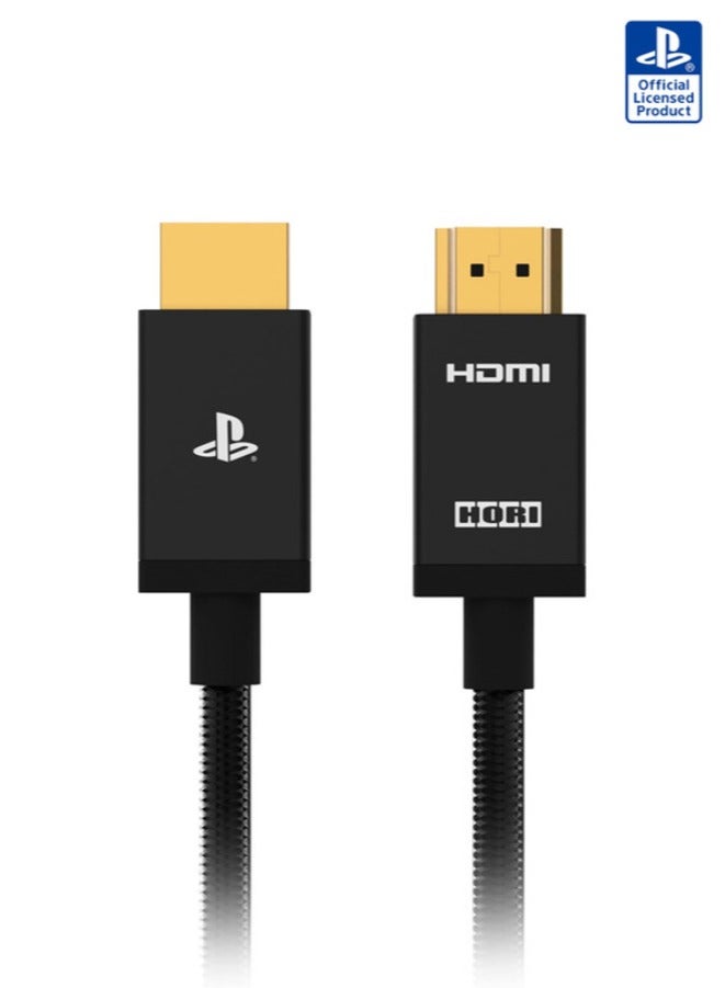هوري كابل HDMI فائق السرعة 2.0 متر من النايلون المضفر مع 8K/60 إطارًا في الثانية و4K/120 إطارًا في الثانية لجهاز Playstation 5 - مرخص رسميًا من سوني - Image 1