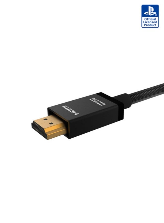 هوري كابل HDMI فائق السرعة 2.0 متر من النايلون المضفر مع 8K/60 إطارًا في الثانية و4K/120 إطارًا في الثانية لجهاز Playstation 5 - مرخص رسميًا من سوني - Image 3