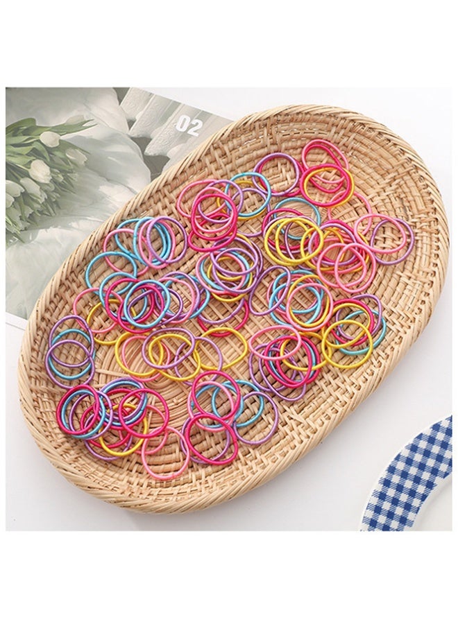 QINGYAN 786 Pack Baby Girl Accessories, Girls Accessories, Hair Clips For Girls, Girls Hair Accessories Set, Colorful Elastic Hair Ties and Cute Hair Clips, Soft Stretchy No Damage, for Toddler Girls Daily Styling, Parties and Back to School - Image 5