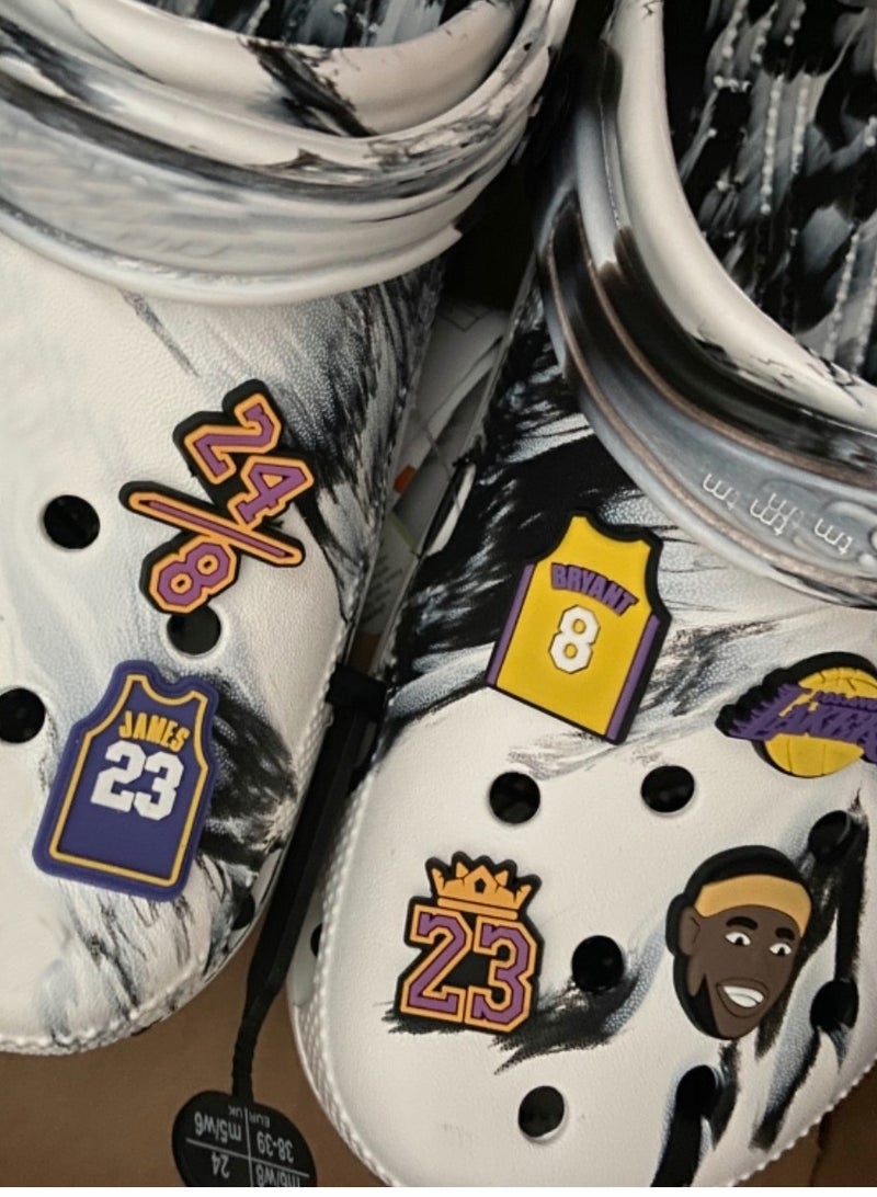 Colorful PVC Shoe Charms for Crocs and Sandals, 19 Pcs Basketball Themed Accessories for Kids and Adults, Perfect Birthday Gifts and Party Favors - Image 2