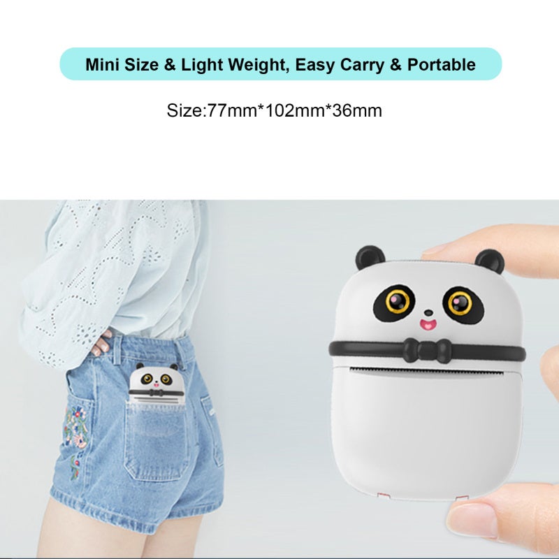 Mini Thermal Printer Wirelessly BT Connected 300dpi Photo Label Memo Wrong Question Printing Machine Tool Portable for Home Office Daily Use Students - Image 5