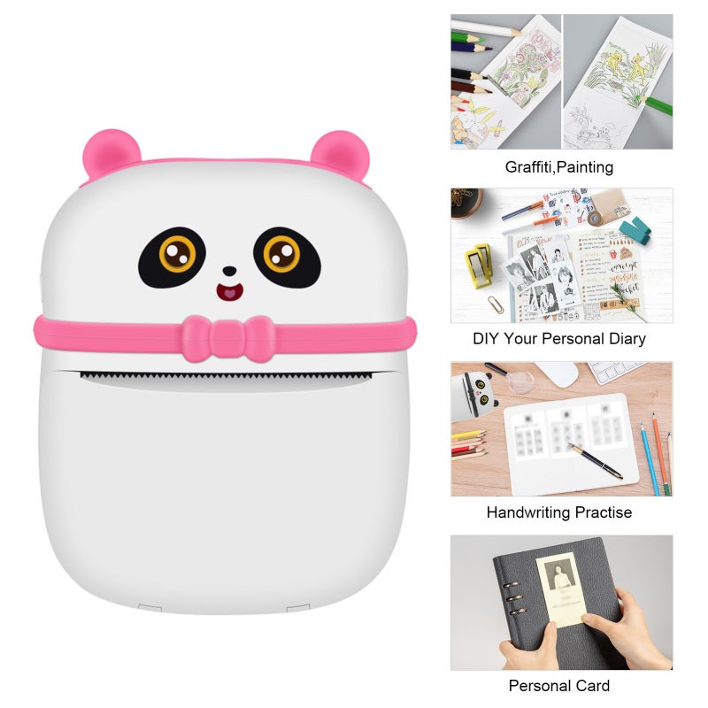 Mini Thermal Printer Wirelessly BT Connected 300dpi Photo Label Memo Wrong Question Printing Machine Tool Portable for Home Office Daily Use Students - Image 3