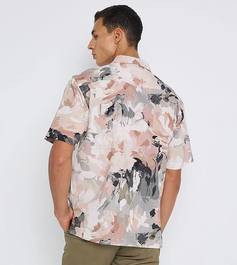 Ben Sherman  Ben Sherman Men's Short Sleeve Printed Shirts for Men | Best Price UAE