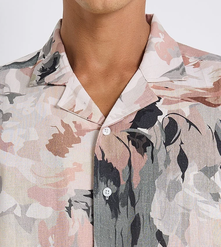 Ben Sherman  Ben Sherman Men's Short Sleeve Printed Shirts for Men | Best Price UAE
