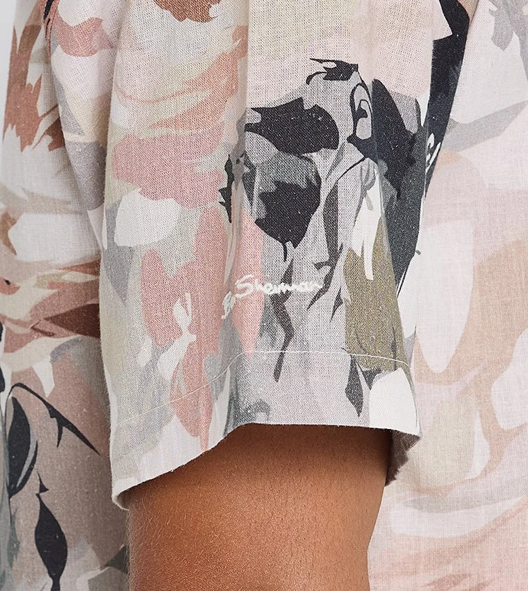 Ben Sherman  Ben Sherman Men's Short Sleeve Printed Shirts for Men | Best Price UAE