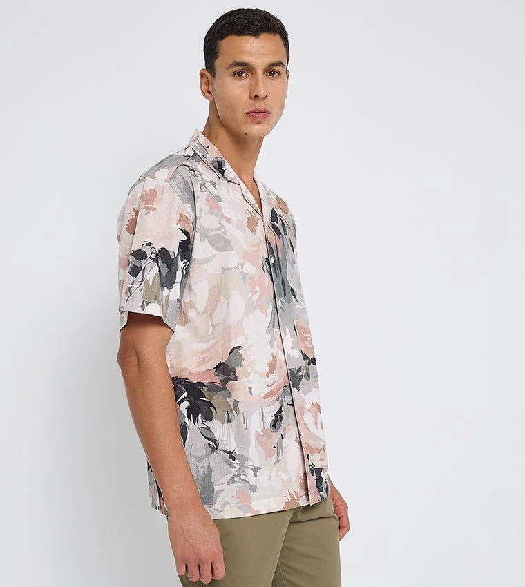 بين شيرمان Ben Sherman Men's Short Sleeve Printed Shirts