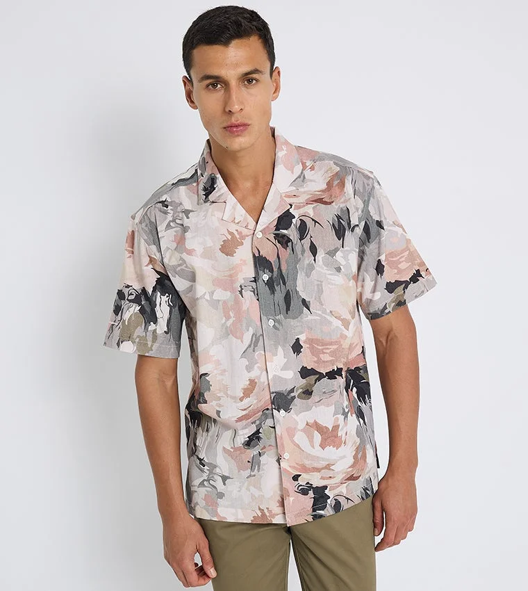 Ben Sherman  Ben Sherman Men's Short Sleeve Printed Shirts for Men | Best Price UAE