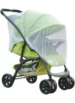 ECVV High-Density Baby Stroller Mosquito Net Full Cover Mosquito Netting Multipurpose Breathable Infant Bug Net for Baby Carriers, Pram, Stroller, Car Seats, Cradles (White)  - Image 1