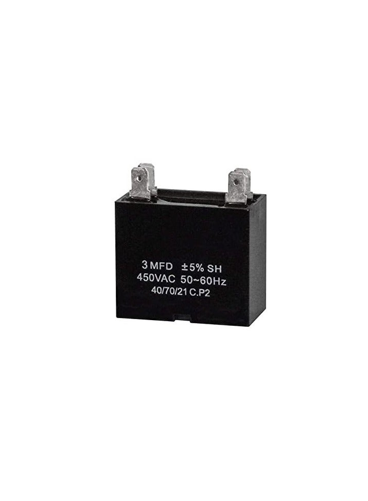 High Quality 2 Pin Rectangle Shaped Fan Capacitor 450 VAC  - Image 3