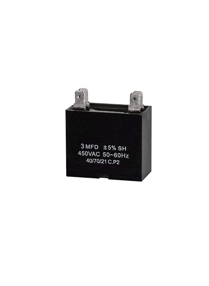 High Quality 2 Pin Rectangle Shaped Fan Capacitor 450 VAC  - Image 2