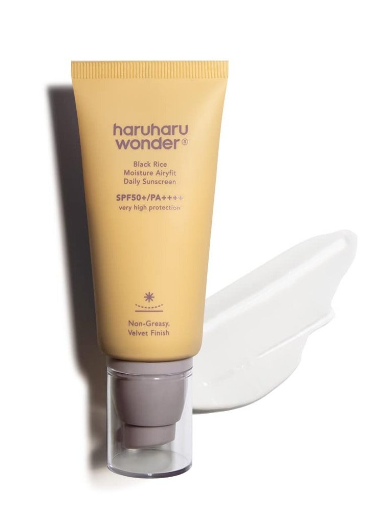 haruharu Wonder - Haruharu Wonder Black Rice Moisture Airyfit Daily Sunscreen 50ml, Reef Safe Formula, Non-Greasy Velvet Finish - Image 1