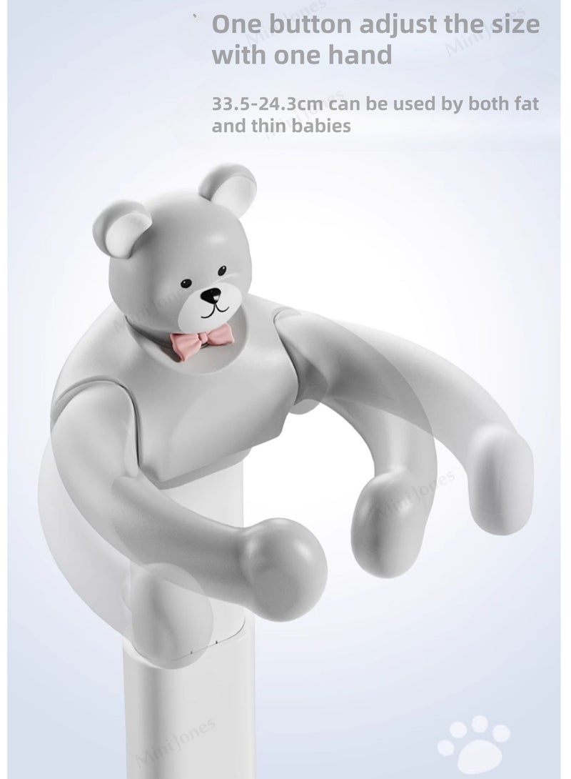 MiniJones Hugable Bear Bathing Stand Adjustable Height Bathing Station with Non-slip Base Bathtub Shower Stand Bath Accessories for Toddlers and Infants Above 6 Months - Image 5