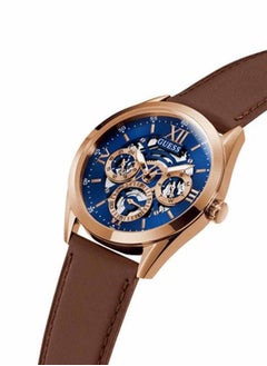 GUESS Men's Analog Leather Wrist Watch - GW0389G3 - 42 mm  - Image 2