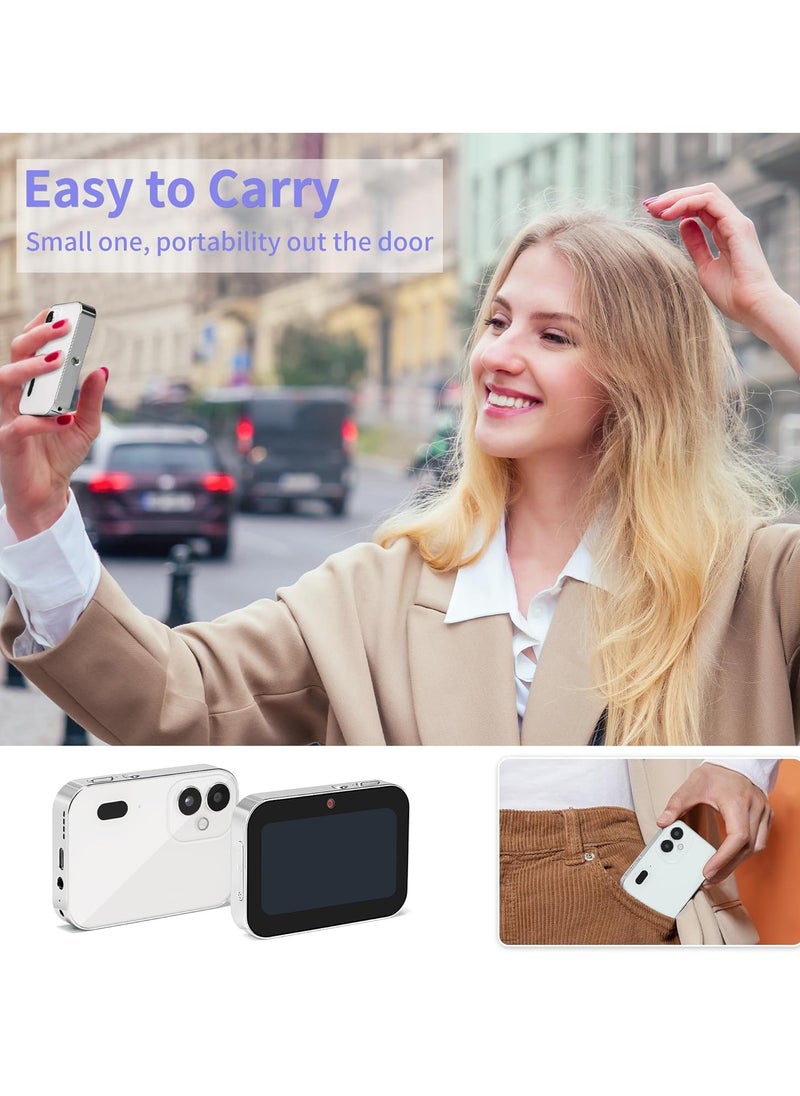Generic - Touchscreen Digital Camera, Autofocus Vlogging Camera, Portable 64MP 16X 3 in Screen Point and Shoot Compact Digital Camera Selfie, Music and Video Player Gifts for Children Teens Kids Boys Girls(black) - Image 1