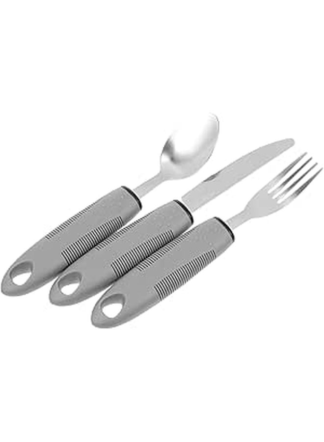 Professional Elderly Adaptive Tableware With Tpr Built Up Handles - Image 1