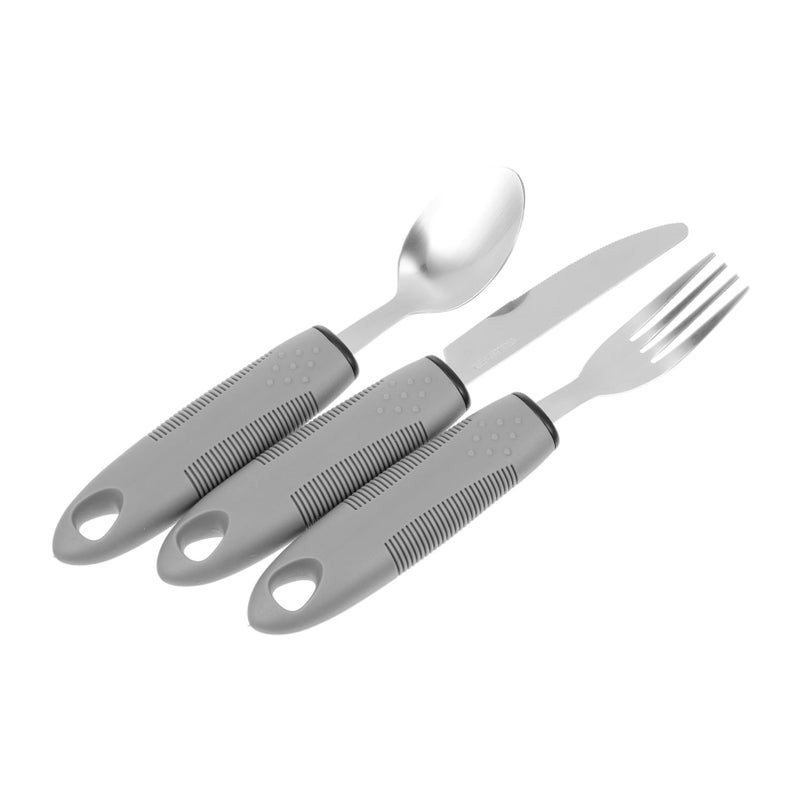 Professional Elderly Adaptive Tableware With Tpr Built Up Handles - Image 2