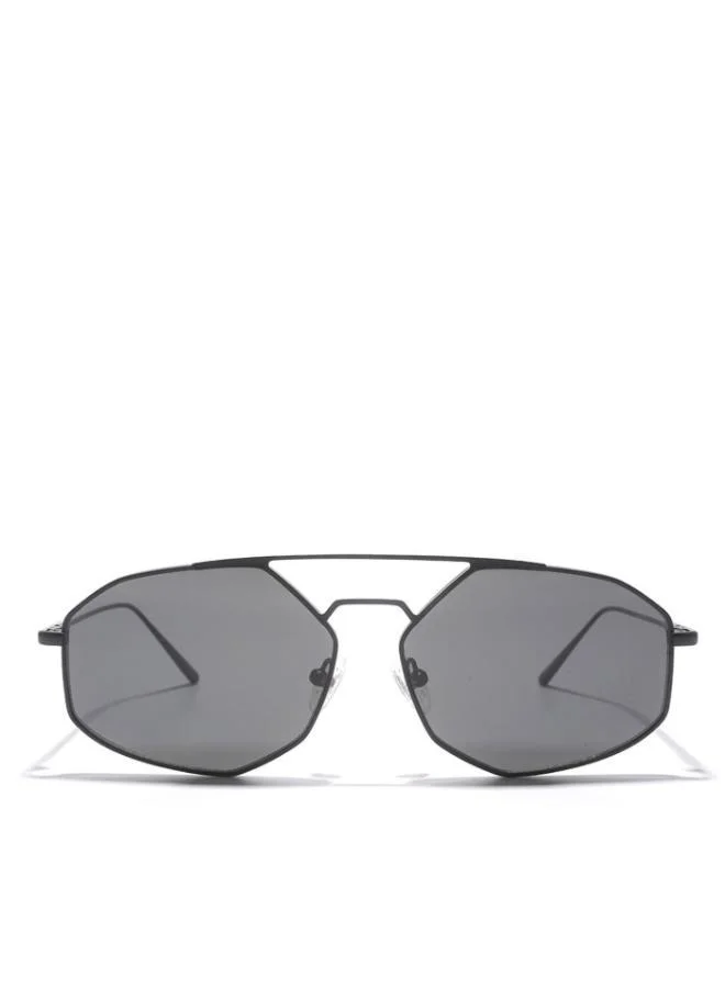 30Sundays POIRET - La French Collection Men Gray Sunglasses - Frame Material: Metal - Lens Color: Gray- Frame Color: Black - Full Rim
