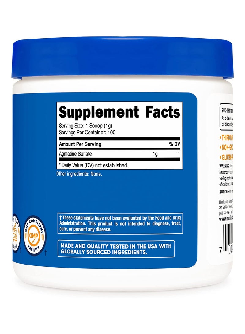 Nutricost Agmatine Pure Agmatine 100 Servings Powder - Image 4