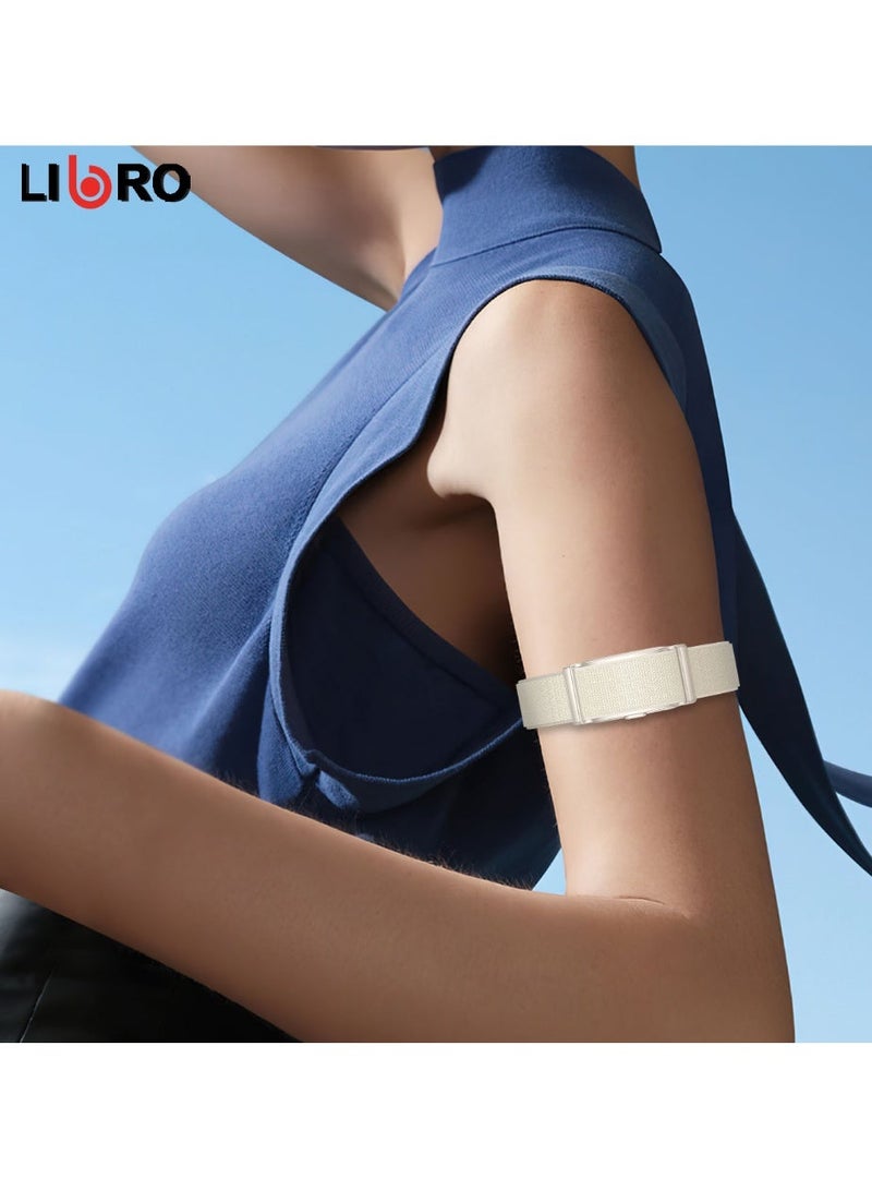 Libro Smart Health Band Black, Heart Rate Monitor, Blood Oxygen SpO2 & Temperature Tracking, Dual Smart Sensors, IP68 Waterproof, Long Battery Life – LIBRO A150H Beige - Image 5