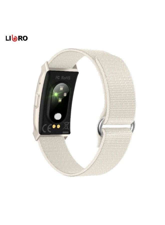 Libro Smart Health Band Black, Heart Rate Monitor, Blood Oxygen SpO2 & Temperature Tracking, Dual Smart Sensors, IP68 Waterproof, Long Battery Life – LIBRO A150H Beige - Image 4