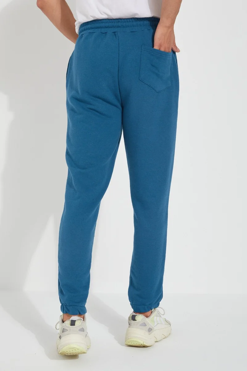 Twenty3 Men's 3 Yarn Pocket Elastic Waist and Leg Plain Sweatpants