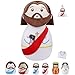 LeYoHa Jesus Plush Doll Christian Gifts Baptism Gift for Kids Classic Religious Savior My Friend Jesus Stuffed Doll Toys with Bible 10 Inch - Image 2