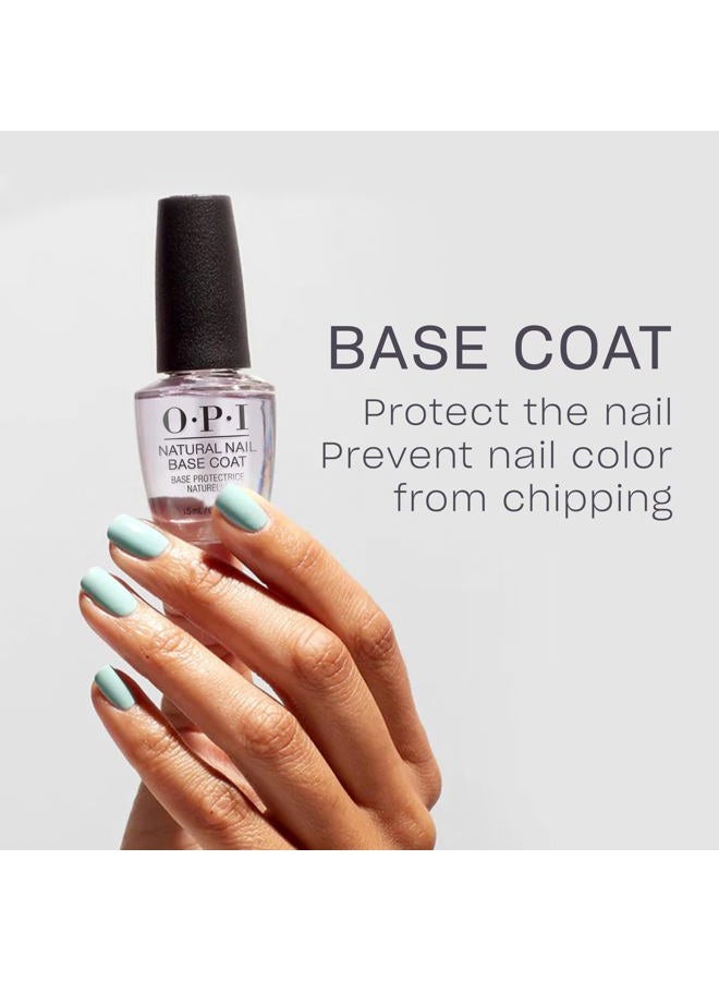 OPI Classic Nail Lacquer, 7 Days Wear, Chip-resistant, High-Shine Color Nail Polish 15ml (Natural Nail Base Coat, 15ml) - Image 2