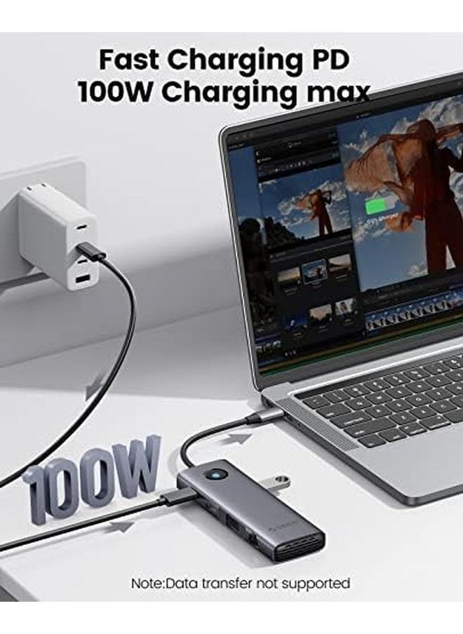 erorex - Usb C Docking Station Dual Monitor 10 In 1 Laptop Docking Station With Hdmi 4K Vga 3 Usb Port Pd 100W Sd And Tf 3.5Mm Audio Gigabit Ethernet Type C Multiport Adapter For Windows Mac - Image 1
