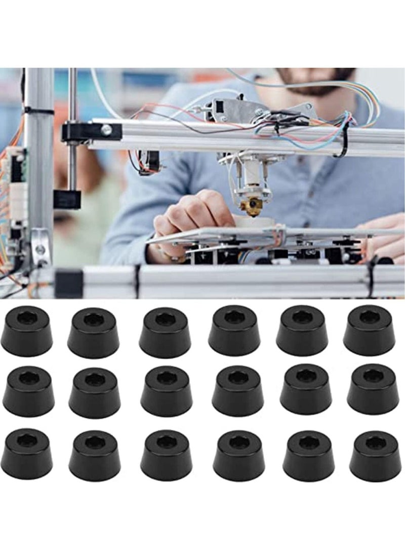 SYOSI 18Pcs Furniture Feet Pads Non Slip Round Rubber Chair Leg Floor Table Desk Protection Foot Mat Protectors for Keep in Place Stoppers  - Image 1