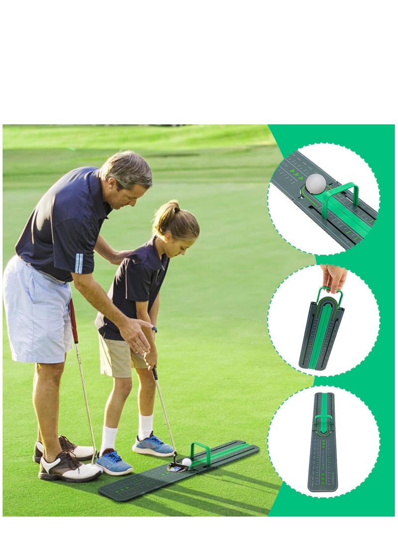 KASTWAVE Golf Precision Distance Putting Drill - Putting Gate Practice Tool, Golf Training Putters, Putting Mirror, Putting Mat, Trainer Aid for Putting Green, Alignment Rail Precision Distance Control  - Image 5