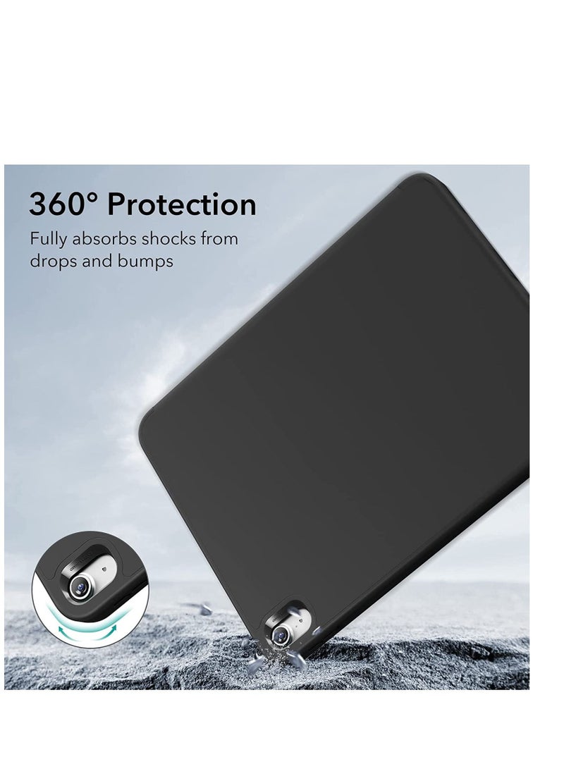 جينيكست حامل ذكي واقٍ ناعم من البولي يوريثان الحراري ثلاثي الطي مع غطاء حامل قلم رصاص لجهاز iPad 10th Generation 10.9 Inch (2022) - Image 2